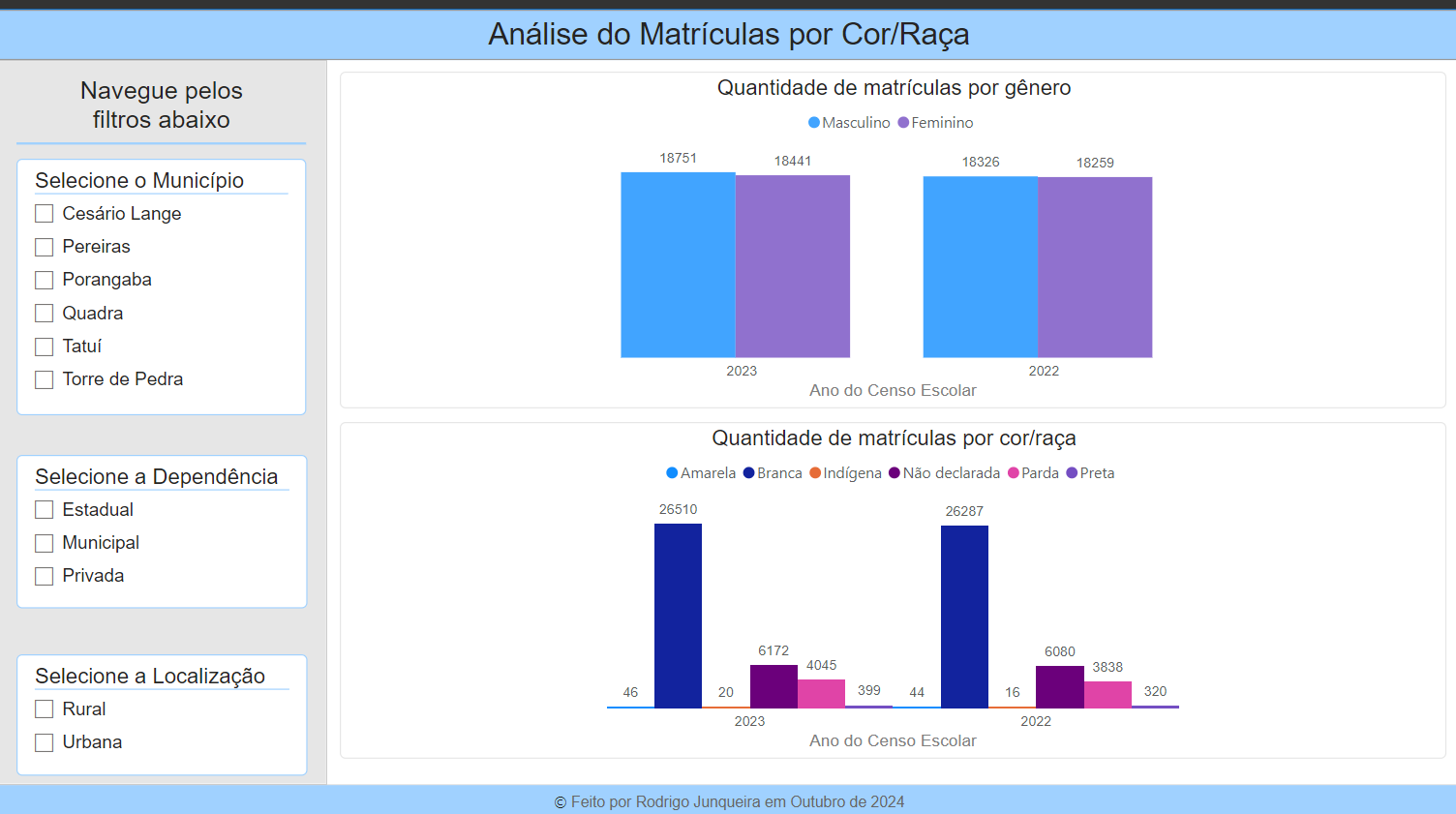 Análise de gênero e cor/raça