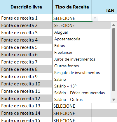 Lista de Receitas